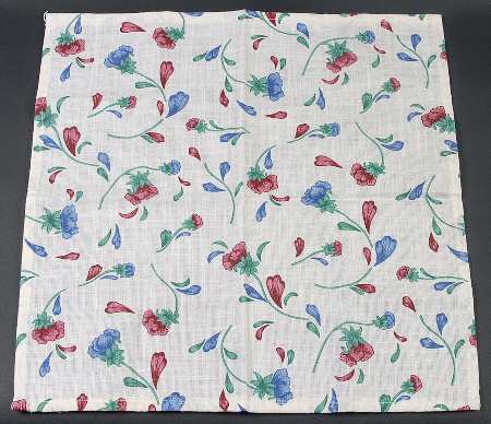 Poppies On Blue Cloth Napkin