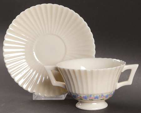 Priscilla Footed Bouillon Cup & Saucer