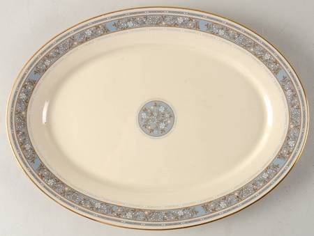 Rendezvous 13" Oval Serving Platter by Lenox