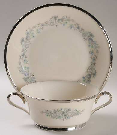 Repertoire Footed Cream Soup & Dessert Plate/Saucer Set