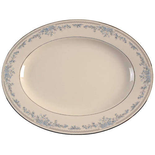 Reverie (Platinum Trim) 13" Oval Serving Platter