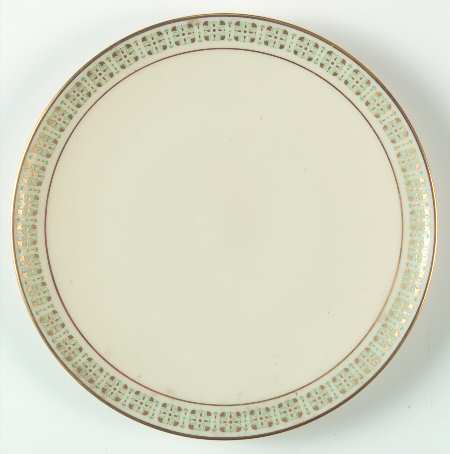 Rhythm (Turquoise & Gold) Bread & Butter Plate