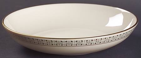 Rhythm (Turquoise & Gold) Coupe Soup Bowl