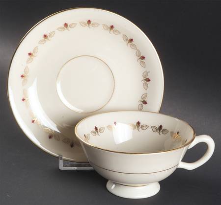 Romance Footed Cup & Saucer Set by Lenox