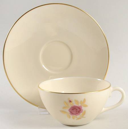 Roselyn Flat Cup & Saucer Set by Lenox