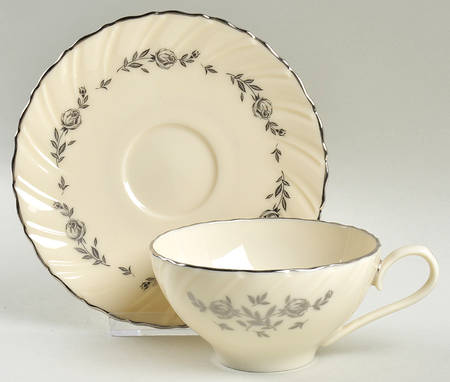 Rosemont Flat Cup & Saucer Set by Lenox