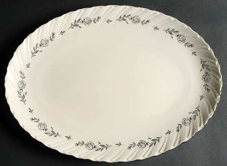 Rosemont 17" Oval Serving Platter by Lenox