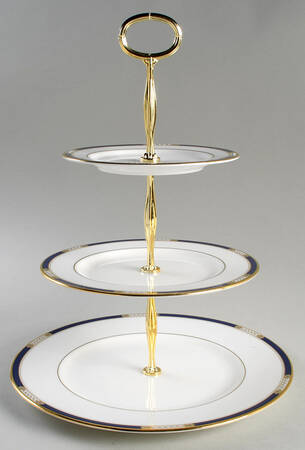 Royal Treasure 13 7/8"-14 1/4" 3-Tiered Serving Tray(DP,SP,BB) HC