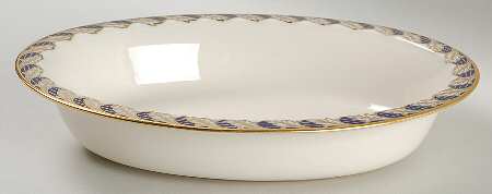 Royal Cobalt Blue 9" Oval Vegetable Bowl