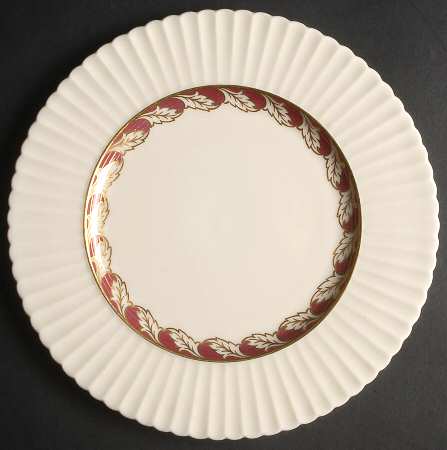 Savoy Maroon Salad Plate