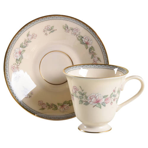 Serenade Footed Demitasse Cup & Saucer Set by Lenox