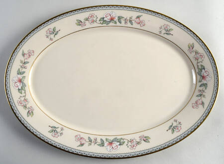 Serenade 16" Oval Serving Platter by Lenox