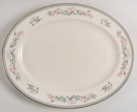 Serenade 15" Oval Serving Platter by Lenox