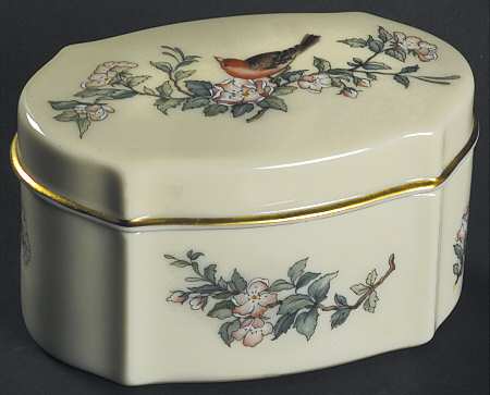 Serenade Trinket Box & Lid by Lenox