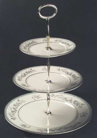 Serenade 13 7/8"-14 1/4" 3-Tiered Serving Tray(DP,SP,BB) HC