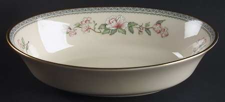 Serenade 9" Oval Vegetable Bowl by Lenox