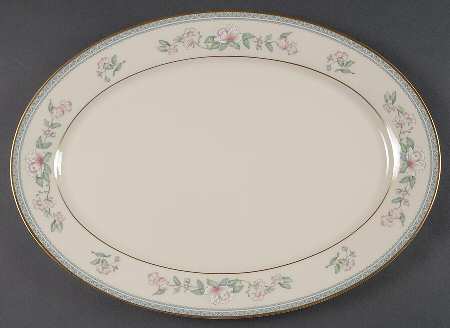 Serenade 16" Oval Serving Platter by Lenox