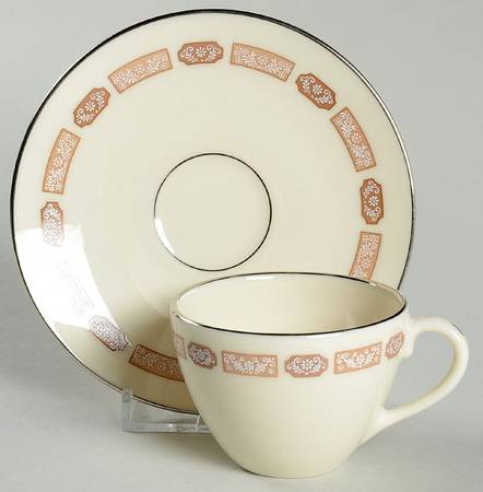 Shalimar Flat Demitasse Cup & Saucer Set