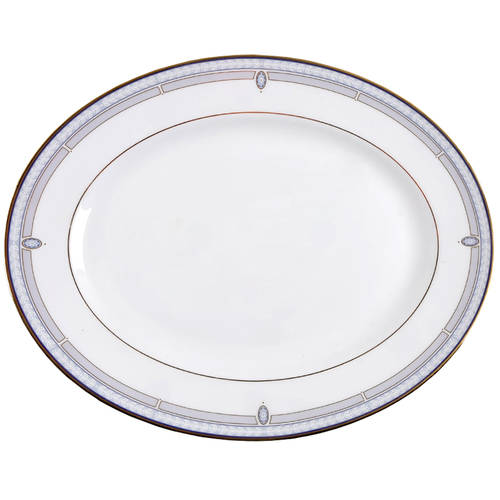 Sheraton Blue 13" Oval Serving Platter