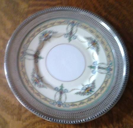 Sheraton Ivory Salad Plate with Sterling Rim