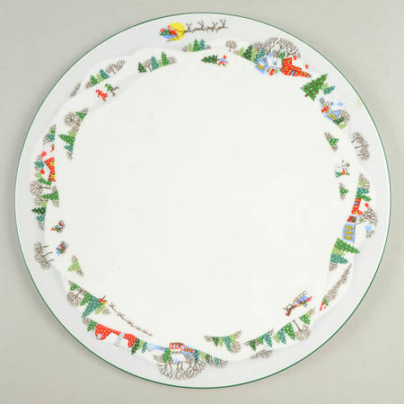 Sleighride Cake Plate
