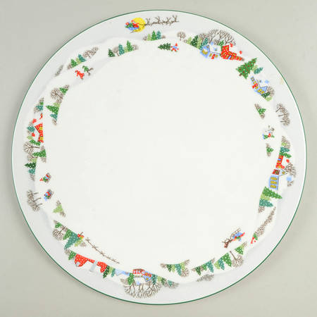 Sleighride Cake Plate