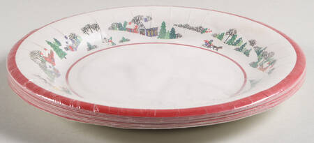 Sleighride (Pack of 12) Paper Luncheon Plates
