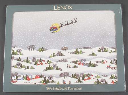 Sleighride (Set of 2) Corkboard Placemat