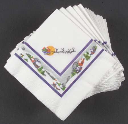 Sleighride Package of Paper Beverage Napkins