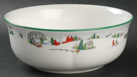 Sleighride 8" Round Vegetable Bowl