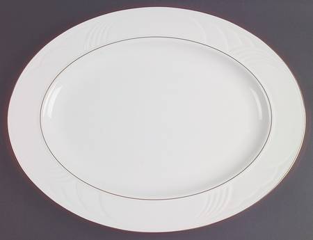 Snowdrift Gold 16" Oval Serving Platter by Lenox