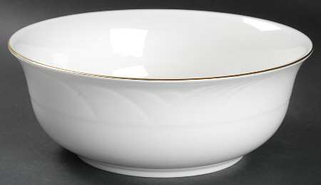 Snowdrift Gold 8" Round Vegetable Bowl by Lenox