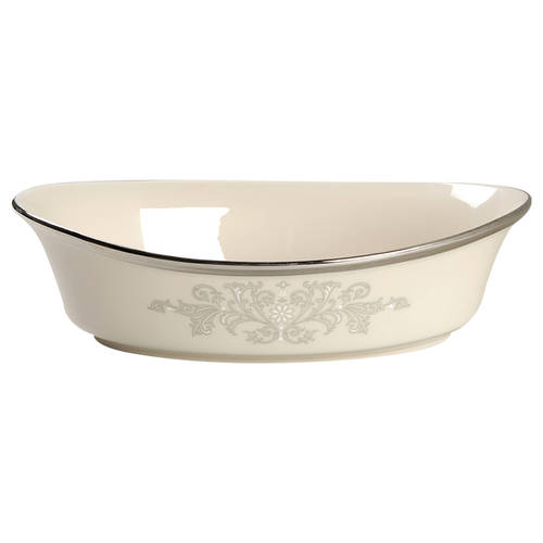 Snow Lily 10" Oval Vegetable Bowl