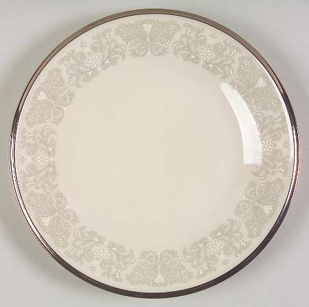 Snow Lily Dessert Plate/Cream Soup Saucer for Footed Bowl