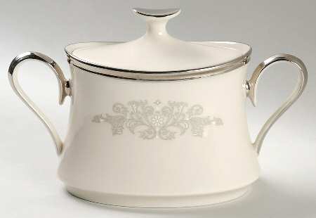 Snow Lily Sugar Bowl & Lid