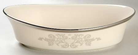 Snow Lily 8" Oval Vegetable Bowl by Lenox