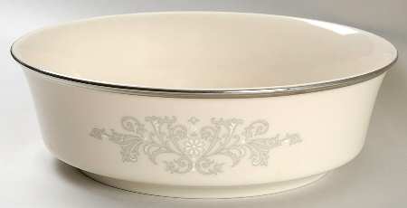 Snow Lily 9" Round Vegetable Bowl