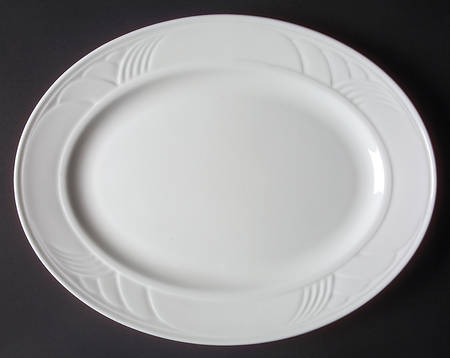 Snowdrift 13" Oval Serving Platter