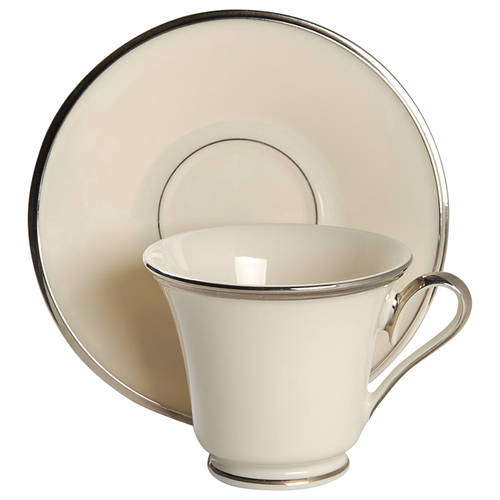 Solitaire Footed Cup & Saucer Set