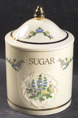 Spice Garden (Giftware) Sugar Canister & Lid