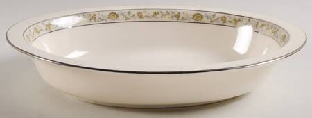 Springdale (Platinum Trim) 9" Oval Vegetable Bowl by Lenox