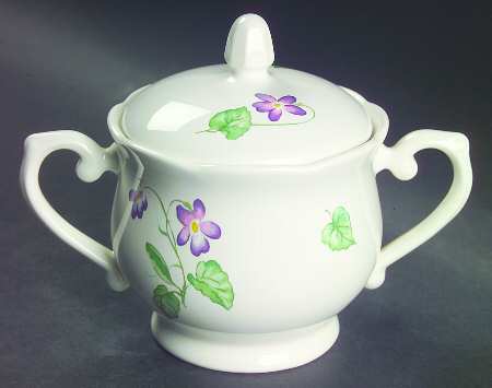 Spring Violets Sugar Bowl & Lid by Lenox