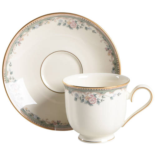 Spring Vista Footed Cup & Saucer Set by Lenox