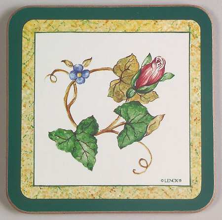 Summer Terrace Cork Back Square Coaster