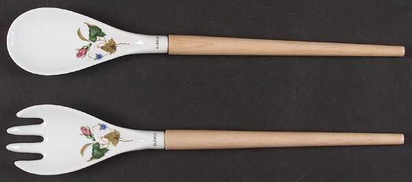 Summer Terrace 2-Piece Wood/Ceramic Salad Set by Lenox