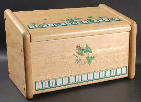 Summer Terrace Wood Bread Box