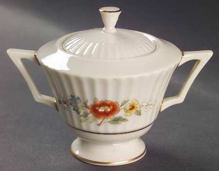 Temple Blossom Sugar Bowl & Lid