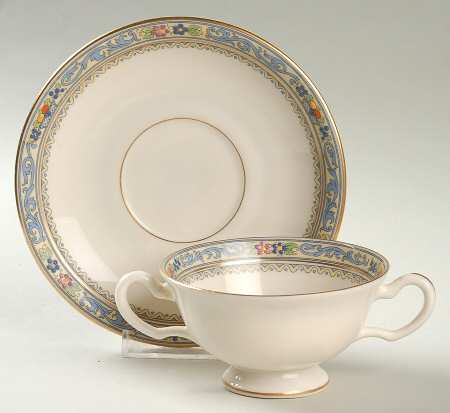 Trent Footed Bouillon Cup & Saucer by Lenox