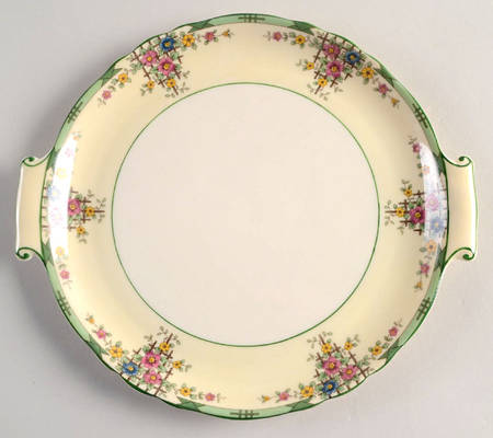 Trellis Ivory Handled Cake Plate by Lenox
