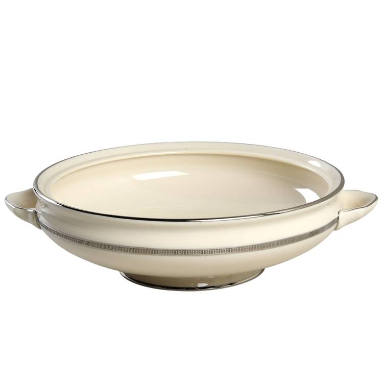 Tuxedo Platinum (Newer, Presidential Shape) Round Vegetable No Lid